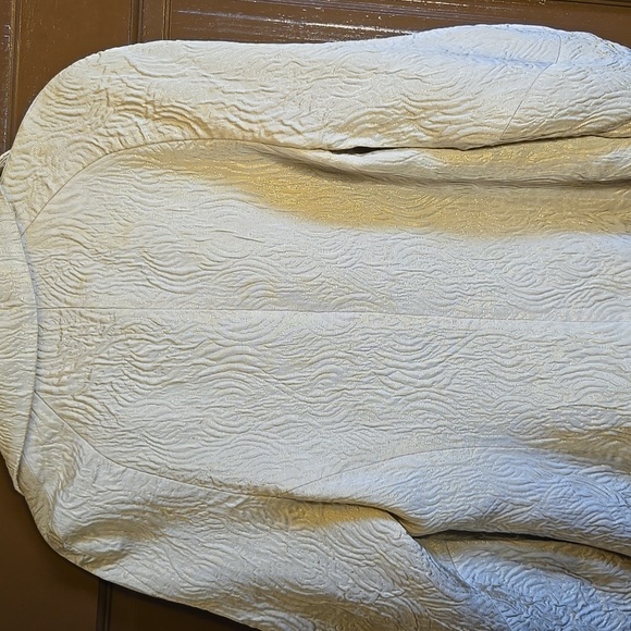 Jones N.Y.-Cream textured short cream jkt with belt Sz L - Picture 8 of 12